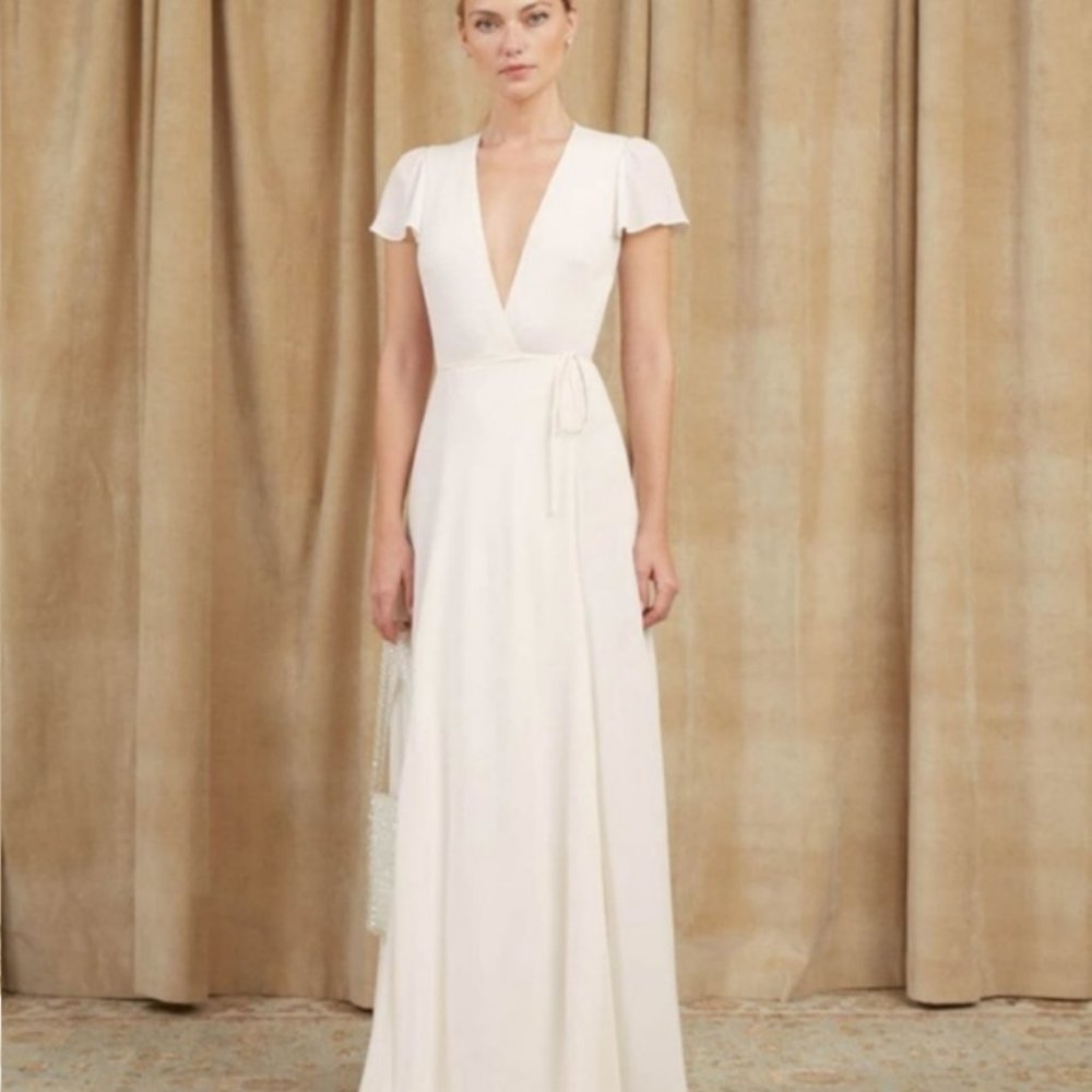 Reformation Rosey Dress Ivory White - Picture 2 of 10